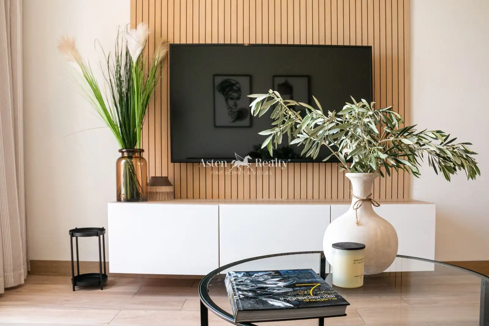 Wohnzimmer von Dachboden zum Verkauf in Adeje mit Klimaanlage, Terrasse und Schwimmbad
