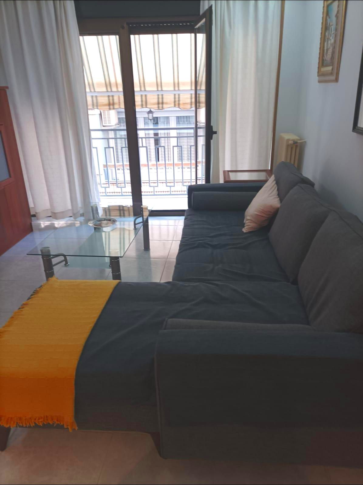 Living room of Flat for rent in  Granada Capital  with Furnished and Balcony