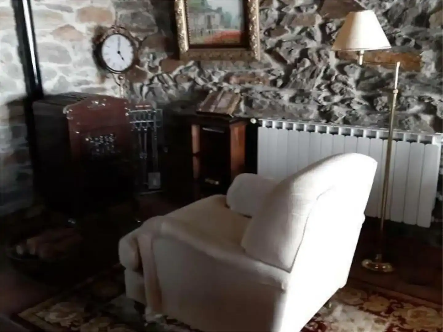 Sala de estar de Piso en venta en Petín con Jardín privado, Parquet y Amueblado