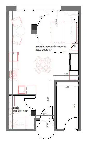 Estudio de alquiler en Alcobendas con Calefacción y Trastero
