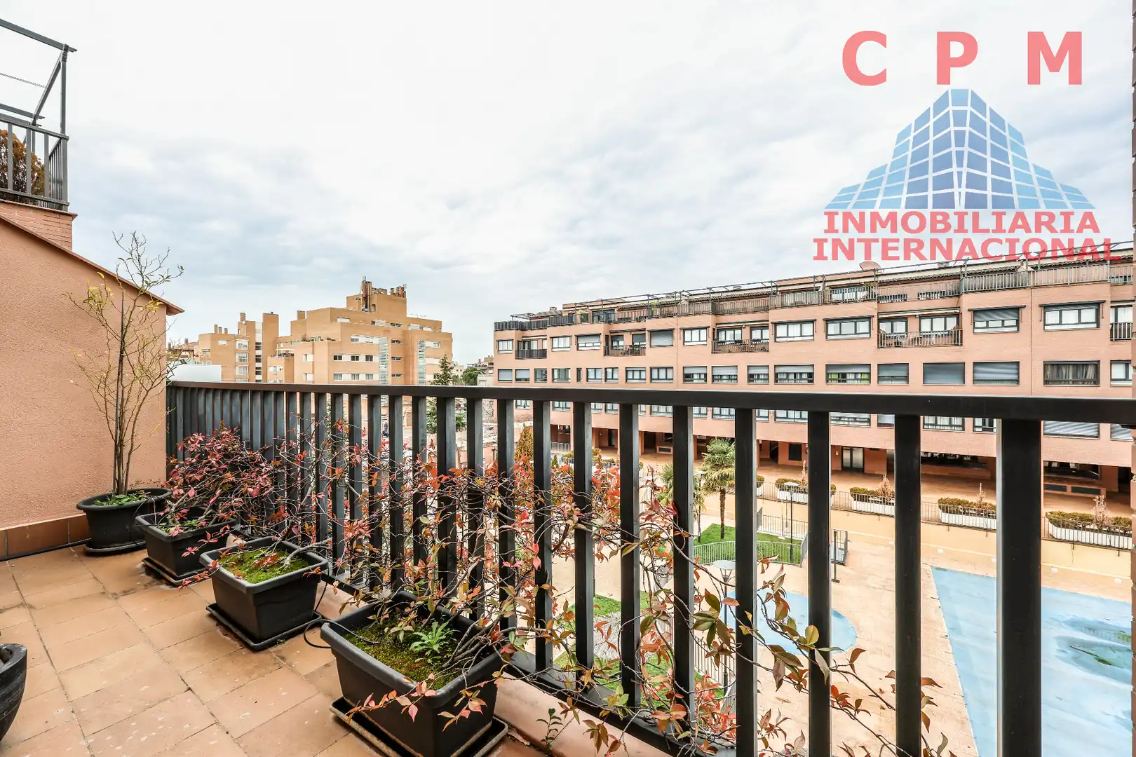 Terraza de Dúplex de alquiler en Madrid con Aire acondicionado, Calefacción y Parquet