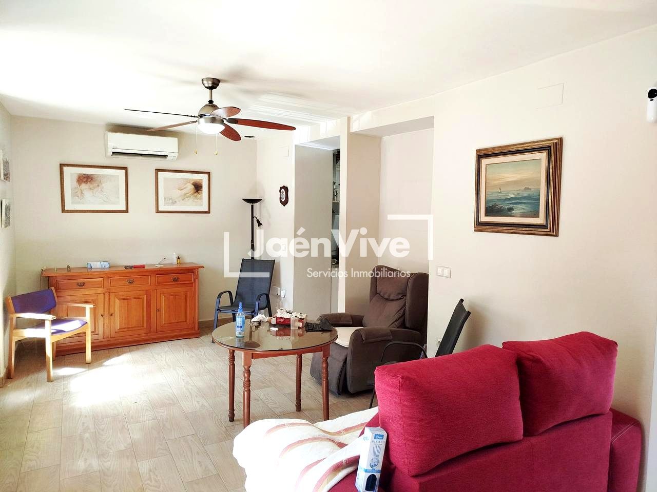 Living room of Single-family semi-detached for sale in Pegalajar  with Air Conditioner, Private garden and Furnished