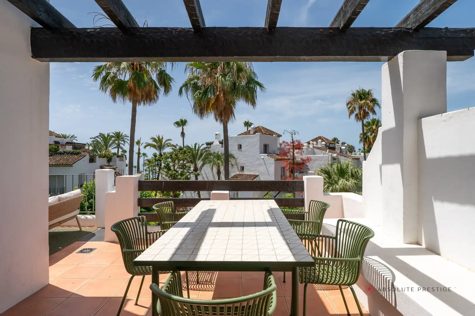 Terrace of Attic for rent in Estepona  with Air Conditioner, Terrace and Swimming Pool