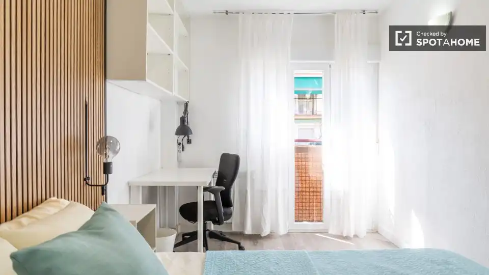 Habitación de Piso para compartir en Madrid con Aire acondicionado, Calefacción y Terraza