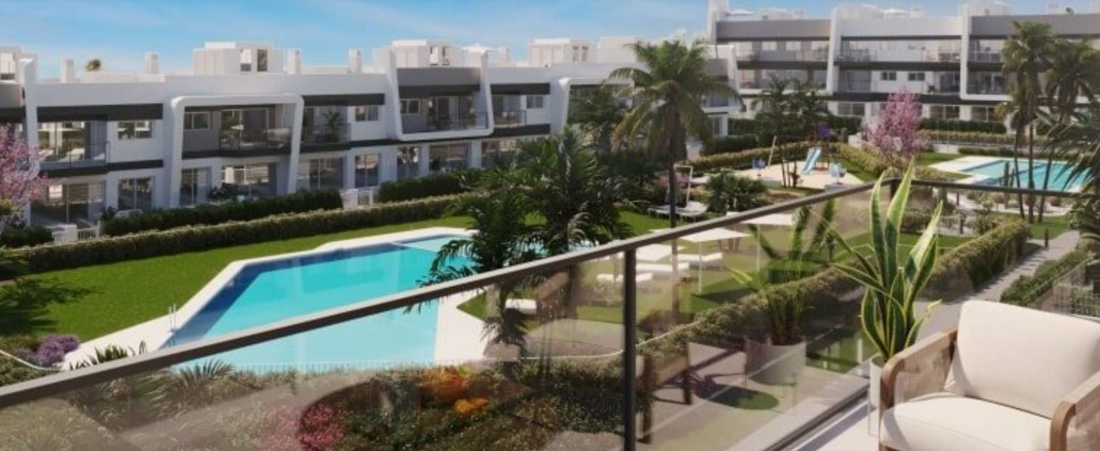 Vista exterior de Apartament en venda en Alicante / Alacant amb Aire condicionat, Jardí privat i Traster