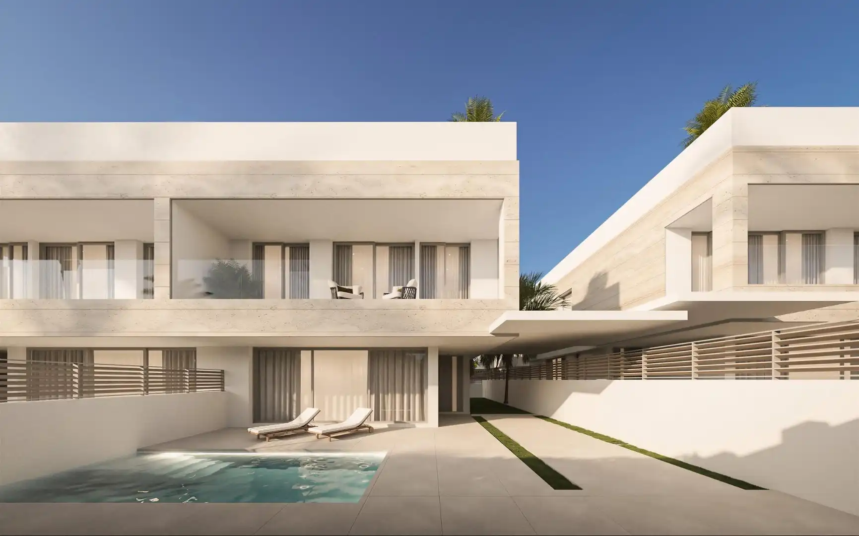 Vista exterior de Casa adosada en venda en Marbella amb Aire condicionat, Calefacció i Terrassa