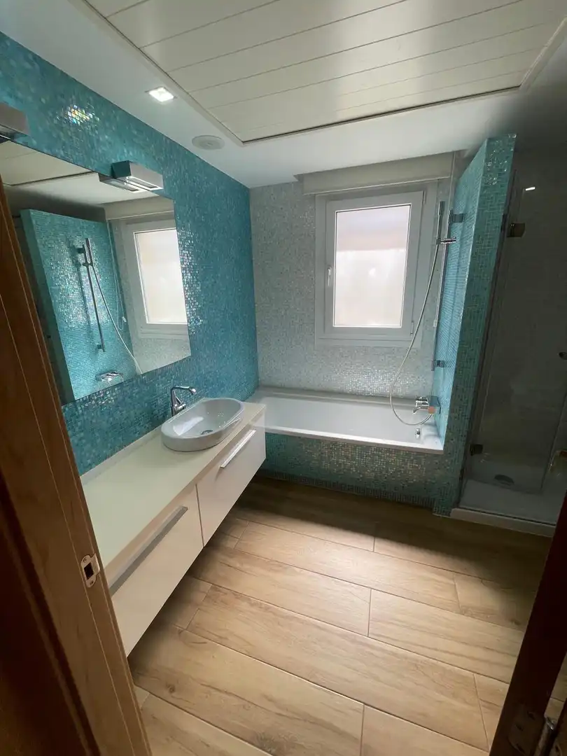 Badezimmer von Haus oder Chalet zur Miete in Elche / Elx mit Klimaanlage, Heizung und Privatgarten