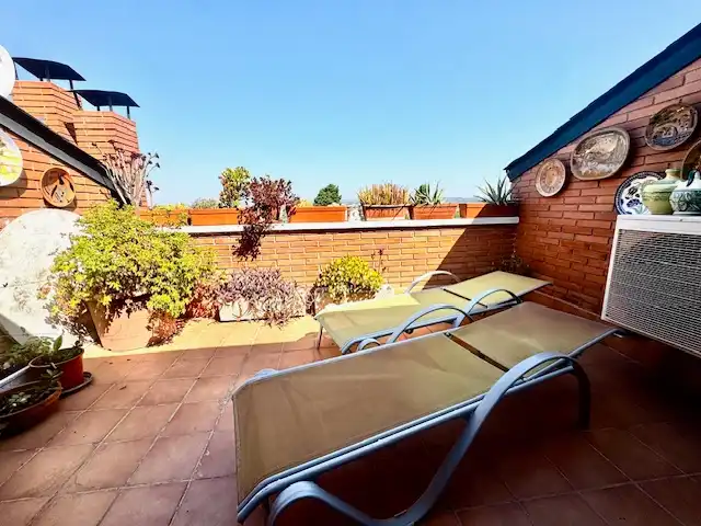 Terraza de Casa adosada en venta en Sant Cugat del Vallès con Aire acondicionado, Calefacción y Parquet