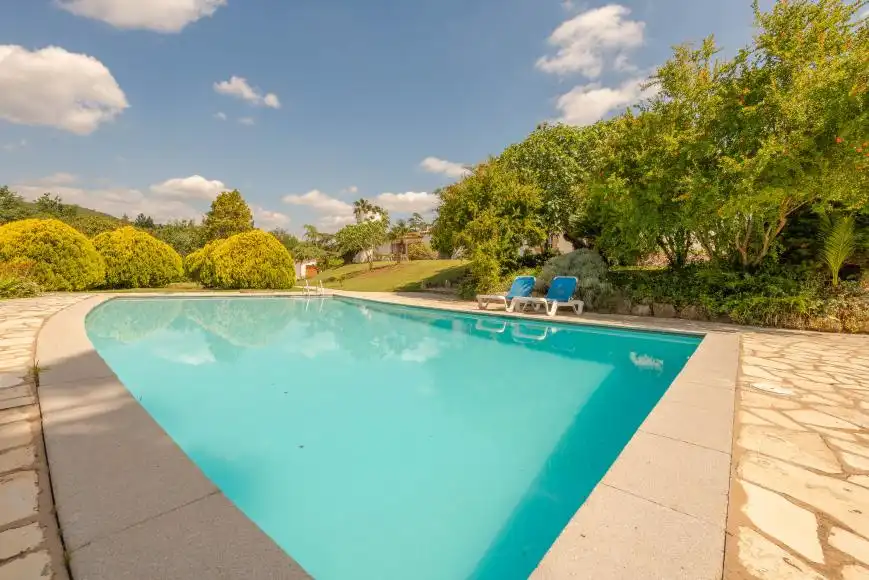 Piscina de Finca rústica en venda en Riudarenes amb Aire condicionat, Calefacció i Jardí privat