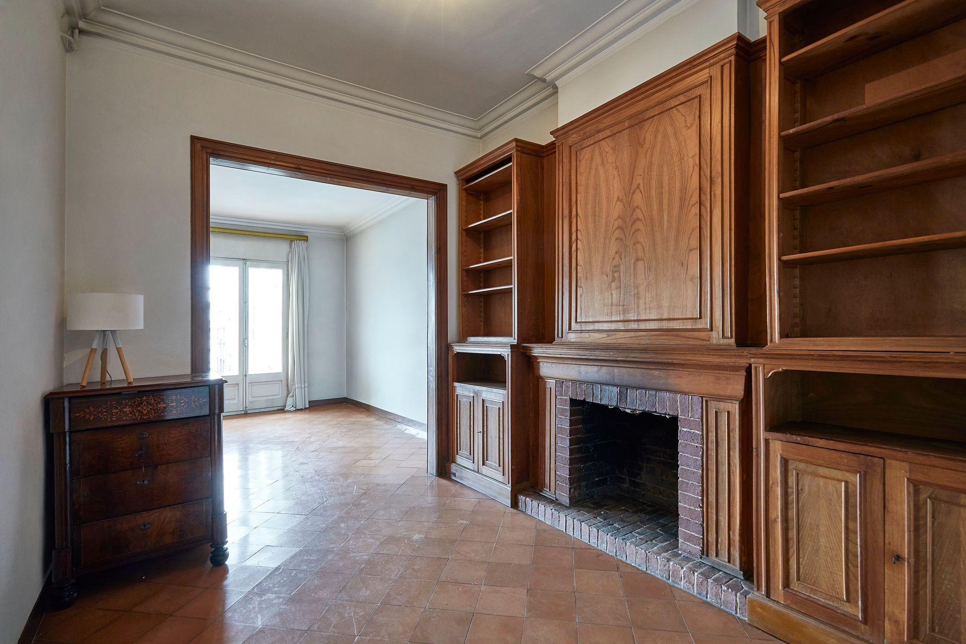 Sala de estar de Piso en venta en  Barcelona Capital con Calefacción y Balcón