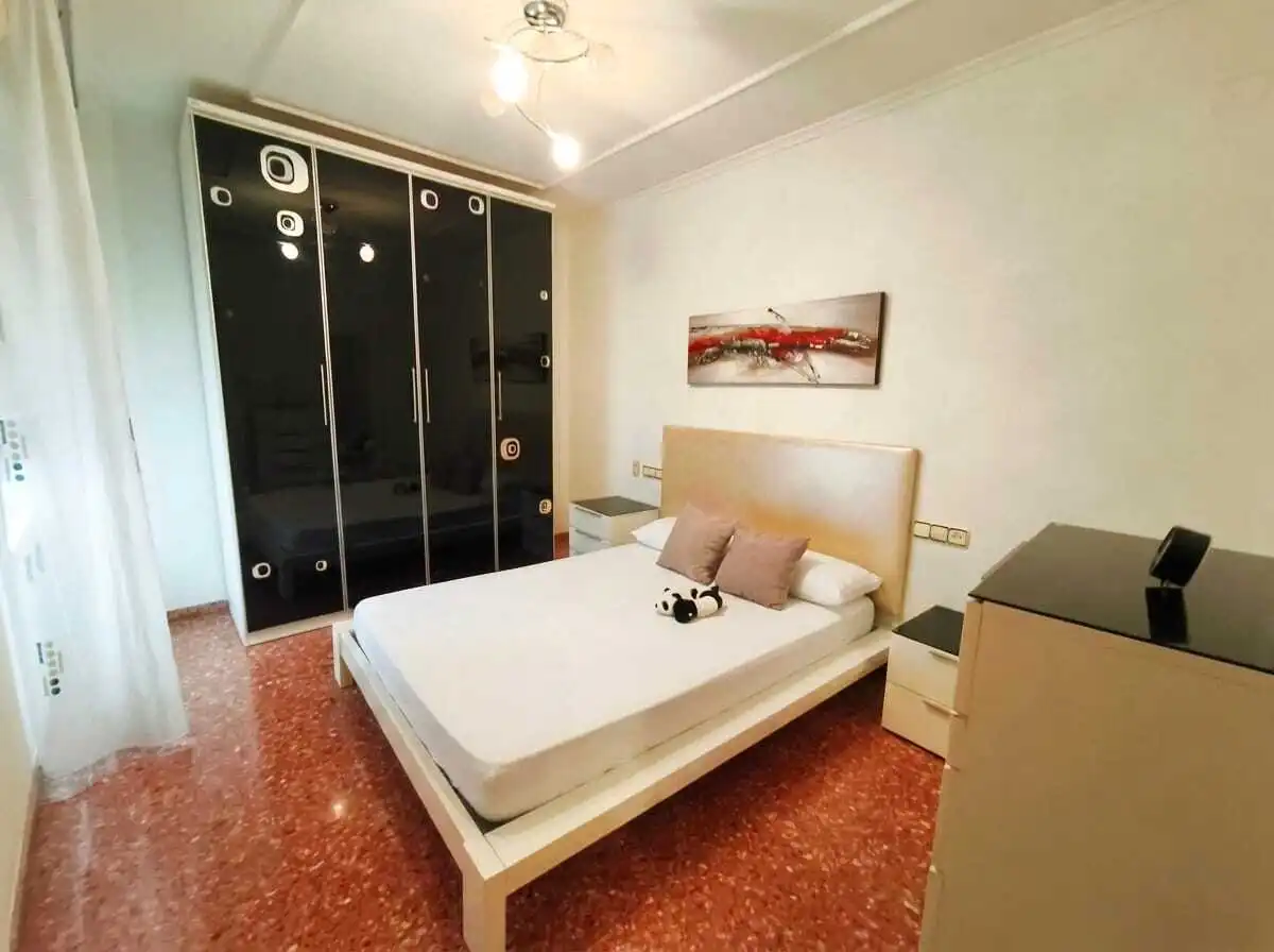 Bedroom of Flat for sale in Sueca  with Air Conditioner, Storage room and Furnished