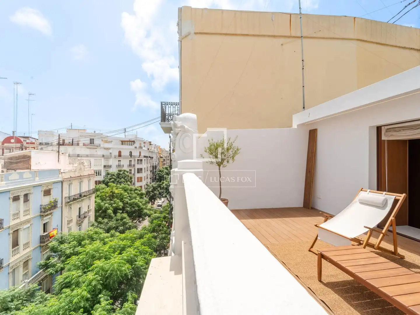 Terraza de Ático de alquiler en Valencia con Aire acondicionado, Calefacción y Terraza