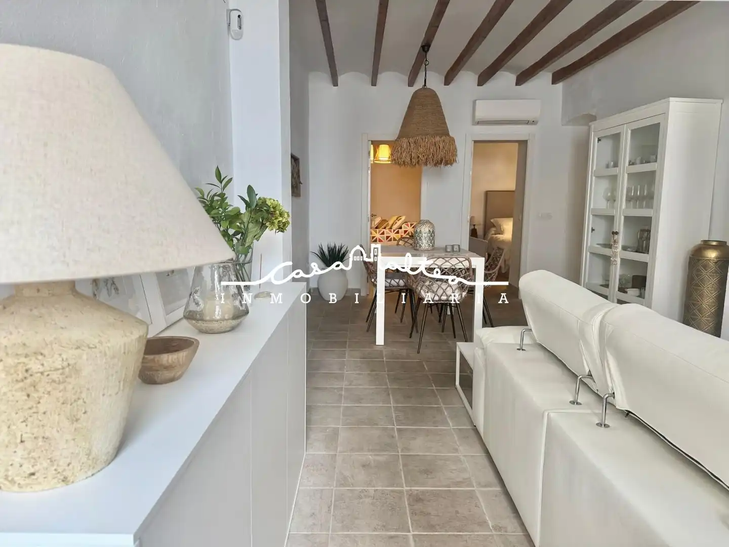 Sala d'estar de Planta baixa en venda en Altea amb Aire condicionat, Terrassa i Moblat