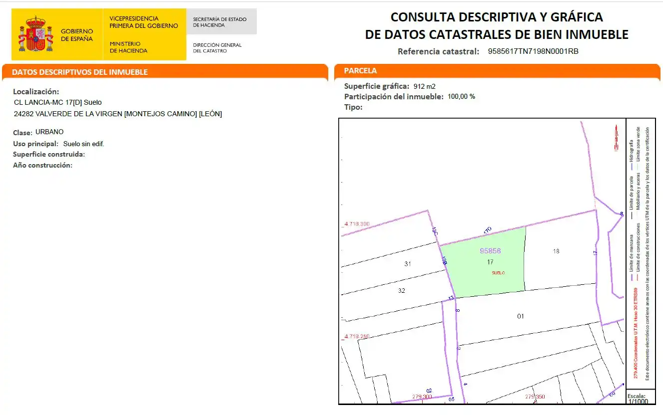 Residential land for sale in Valverde de la Virgen, imagen 3