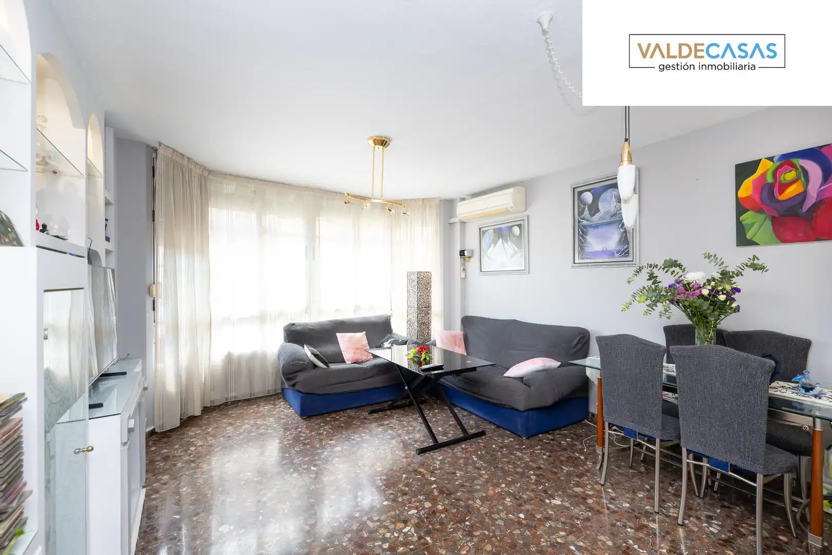 Sala de estar de Casa adosada en venta en Maracena con Aire acondicionado, Terraza y Horno