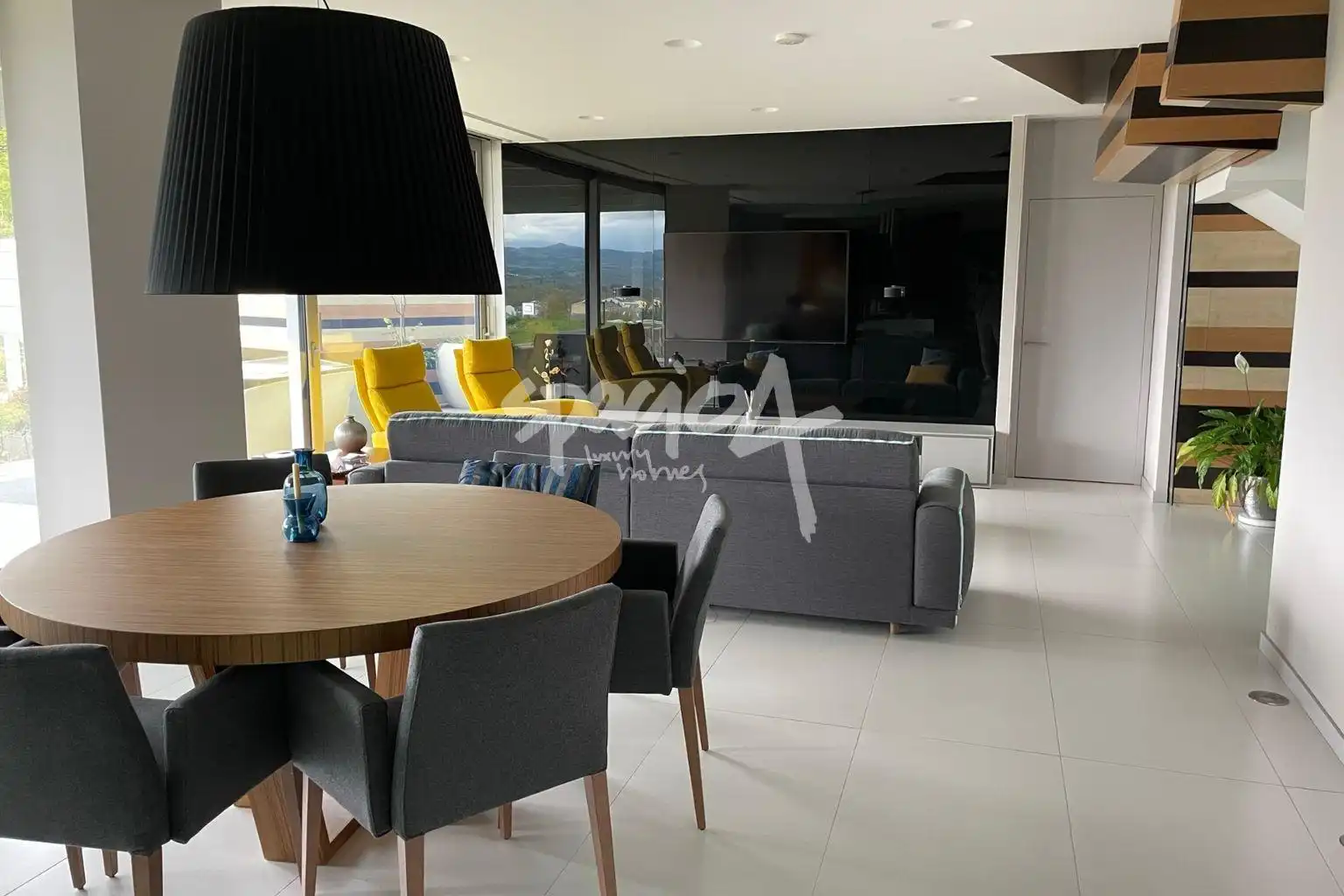 Sala de estar de Casa o chalet en venta en Sarria con Aire acondicionado, Jardín privado y Terraza