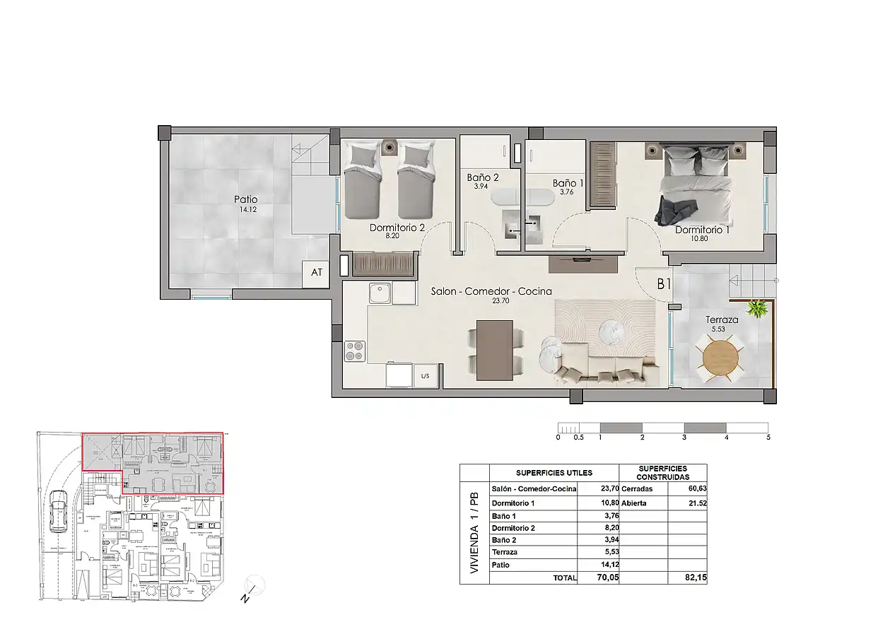 Apartament amb terrassa en venda a Santa Pola ciudad, imagen 8