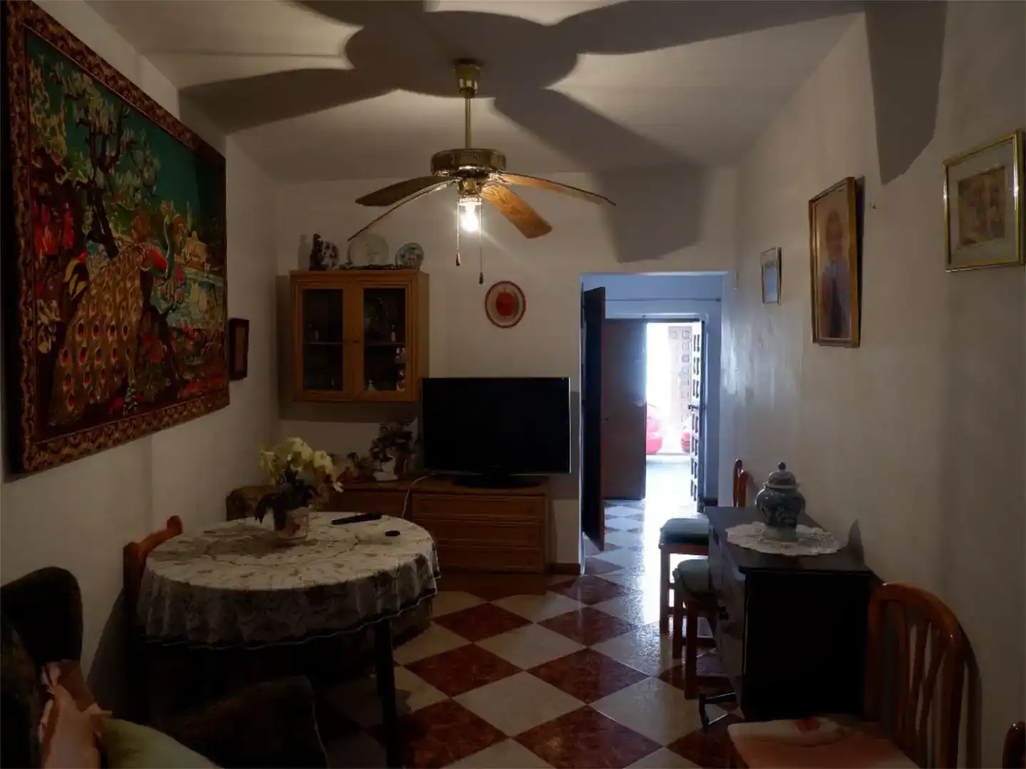 Sala d'estar de Casa adosada en venda en Burguillos