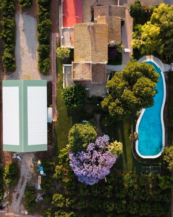 Vista exterior de Finca rústica en venda en Museros amb Jardí privat, Terrassa i Piscina