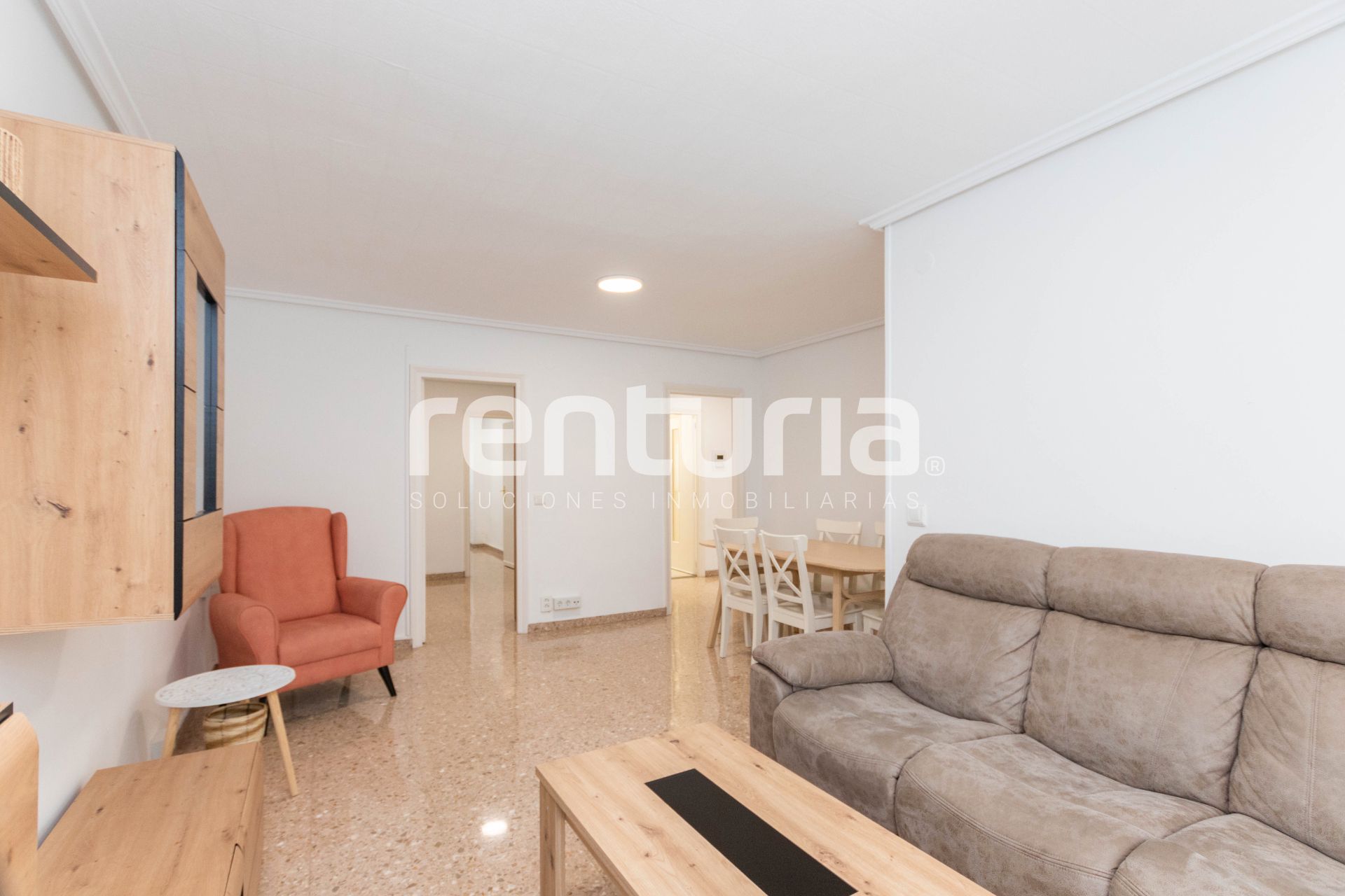 Wohnzimmer von Wohnung zur Miete in  Valencia Capital mit Klimaanlage, Heizung und Möbliert