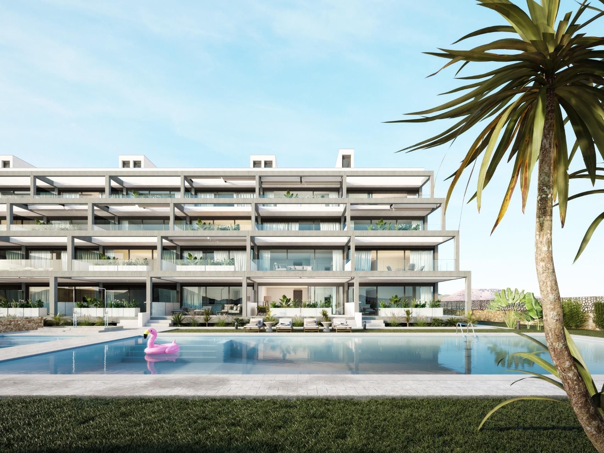 Vista exterior de Apartament en venda en Cartagena amb Aire condicionat, Jardí privat i Terrassa