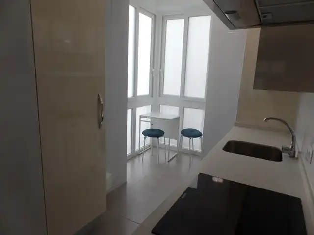 Küche von Wohnung zur Miete in Madrid mit Heizung, Terrasse und Möbliert