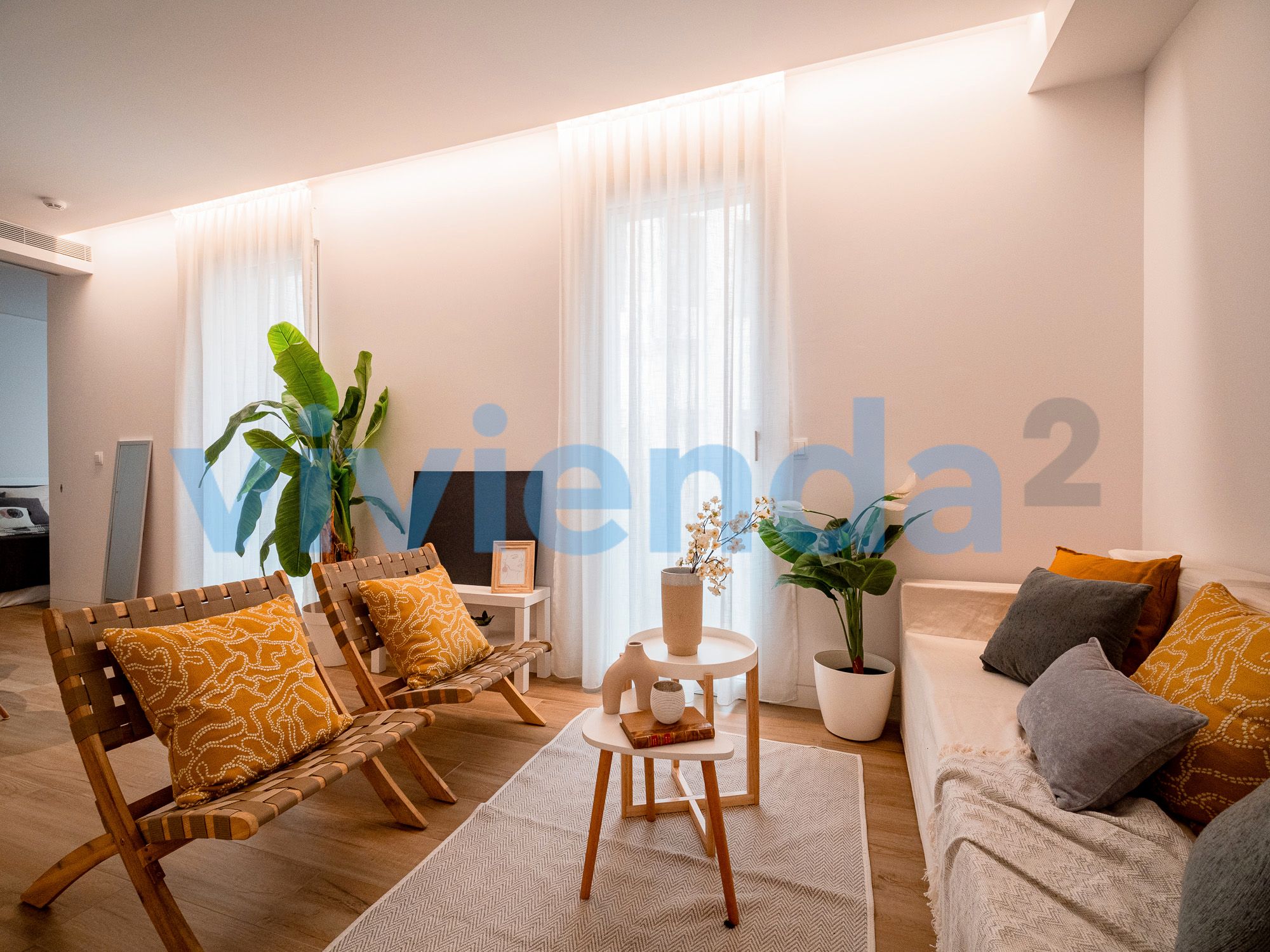 Sala de estar de Piso en venta en  Madrid Capital con Aire acondicionado, Calefacción y Trastero