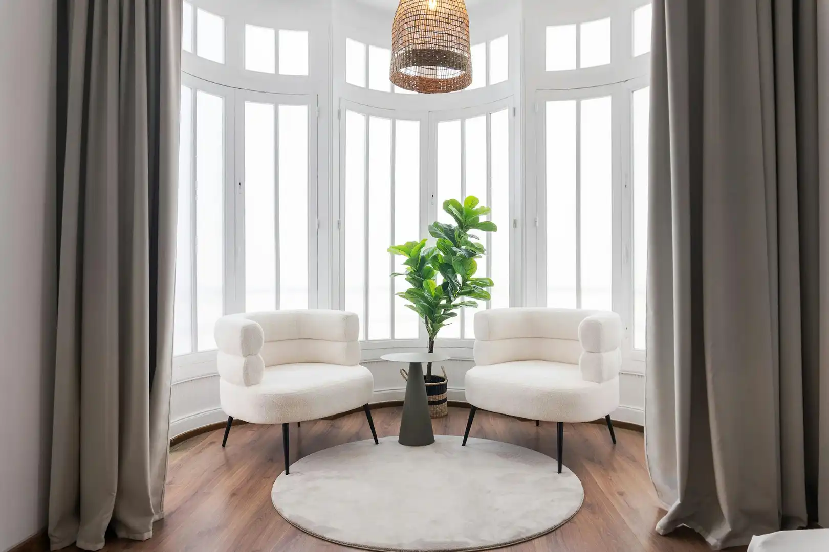 Wohnzimmer von Wohnung zur Miete in Valencia mit Klimaanlage, Heizung und Möbliert