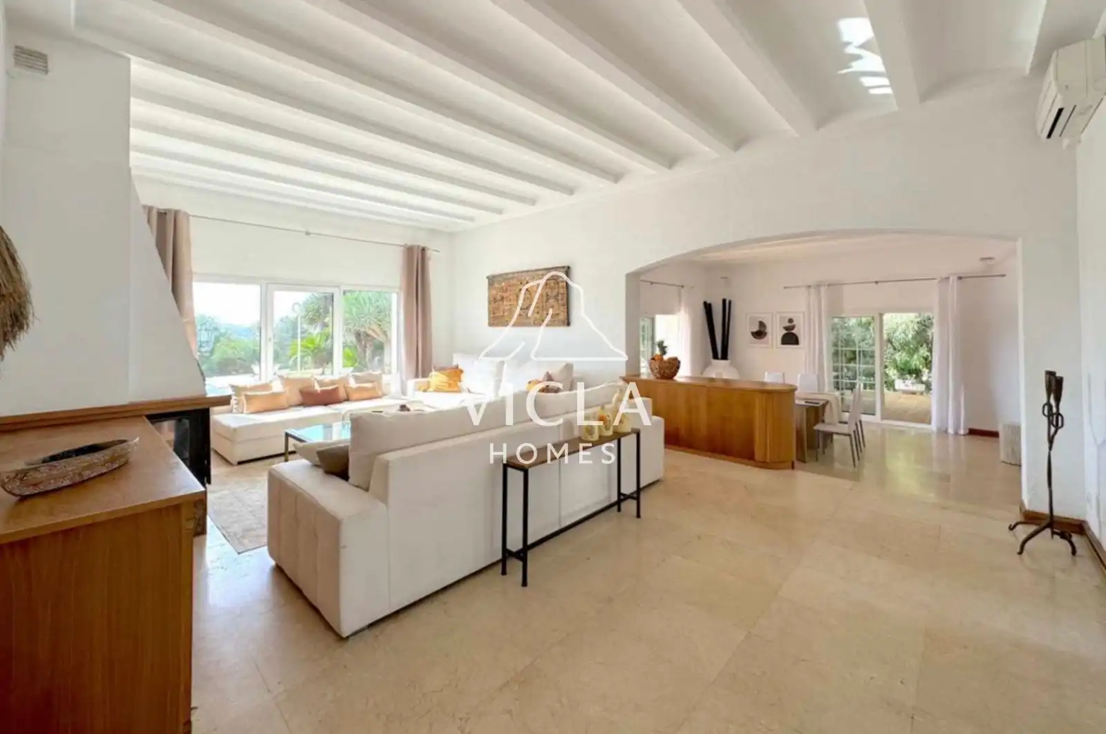 Sala de estar de Casa o chalet en venta en Santa Eulària des Riu con Aire acondicionado, Calefacción y Terraza