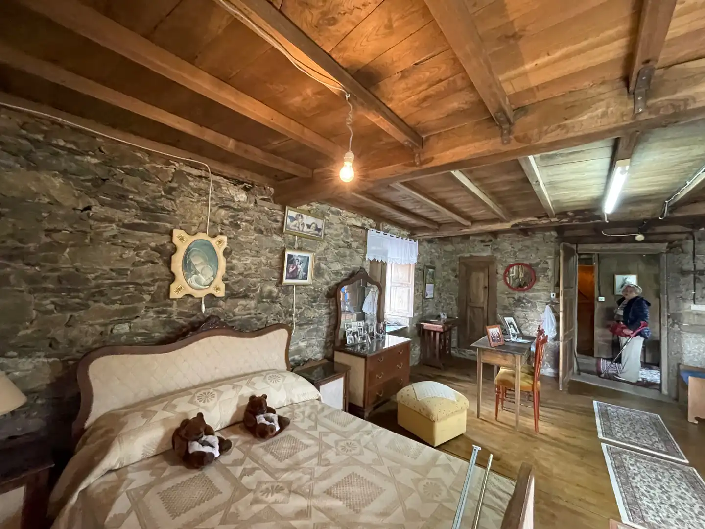 Bedroom of Houses for sale in As Somozas   with Private garden, Furnished and Oven