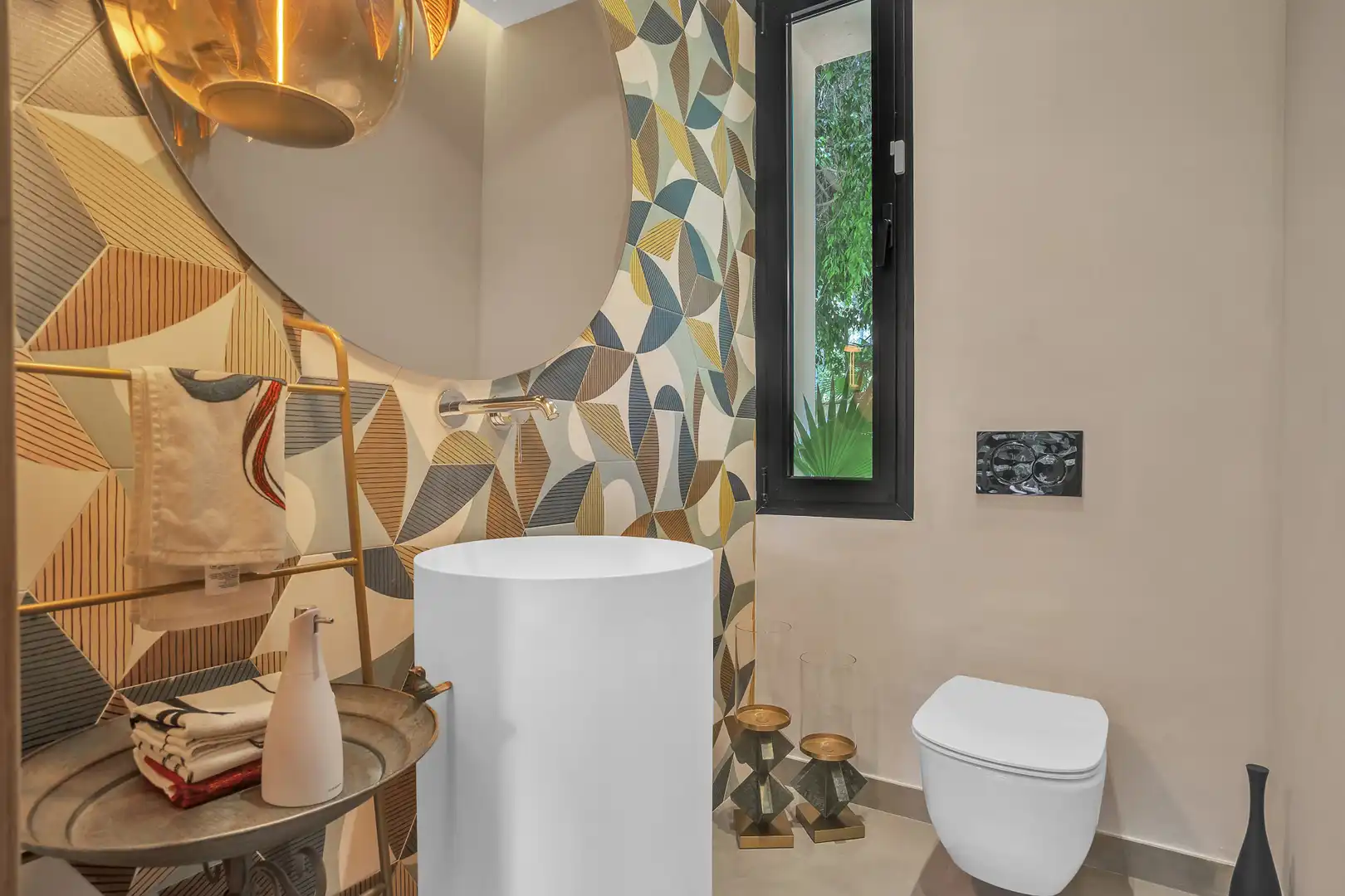Bany de Casa o xalet de lloguer en Marbella amb Aire condicionat, Jardí privat i Terrassa