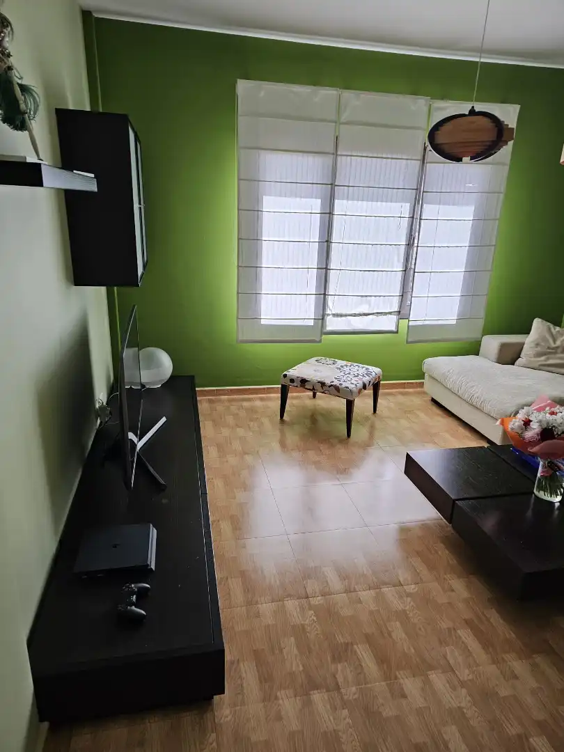 Wohnzimmer von Einfamilien-Reihenhaus zur Miete in Telde mit Klimaanlage, Heizung und Terrasse