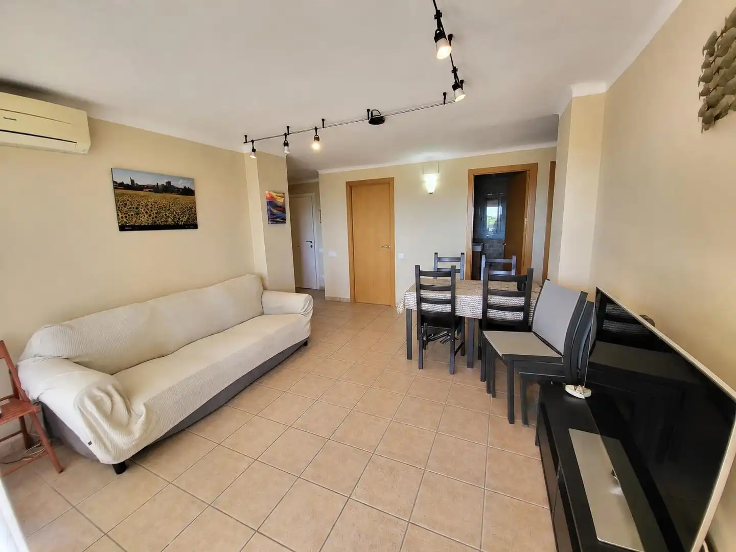 Sala de estar de Piso en venta en Palafrugell con Aire acondicionado, Calefacción y Jardín privado