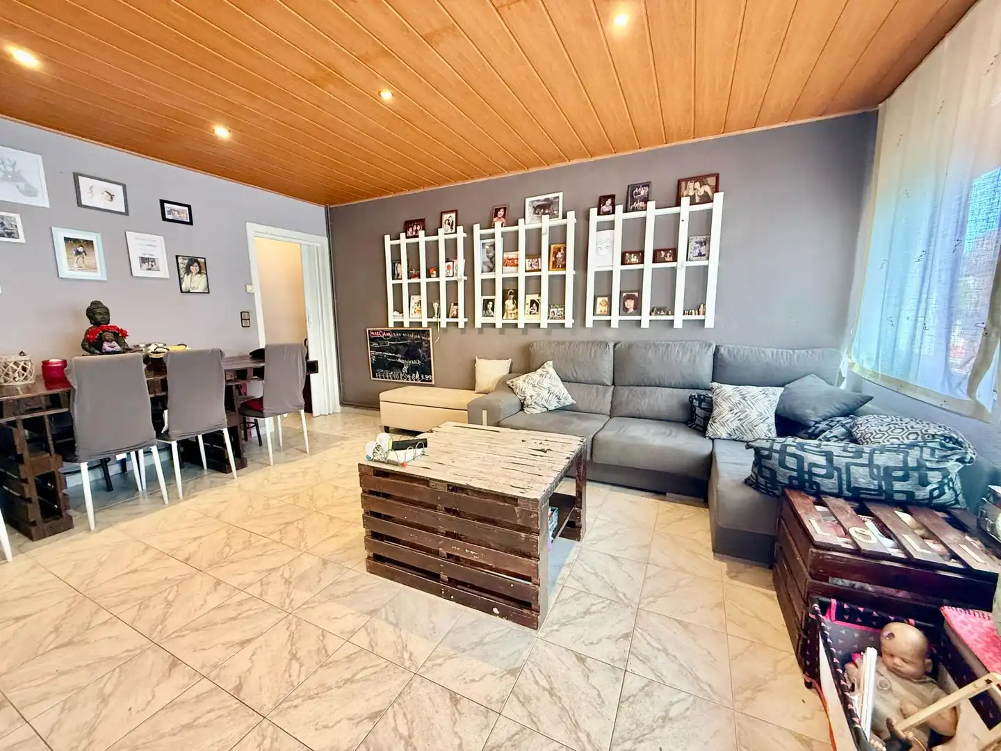Sala de estar de Piso en venta en Malgrat de Mar con Calefacción y Balcón