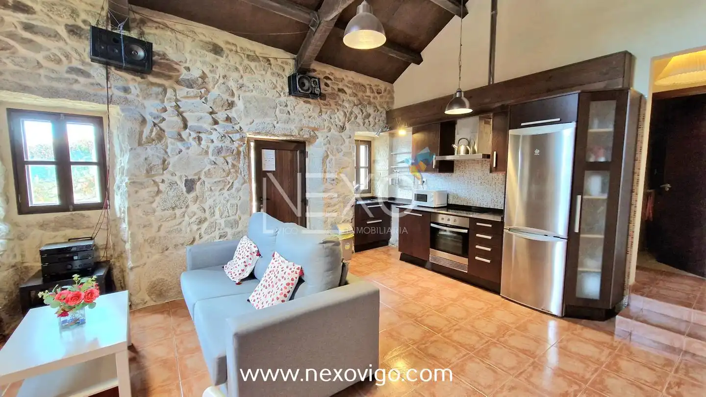 Cocina de Casa o chalet en venta en Moaña con Jardín privado, Terraza y Amueblado