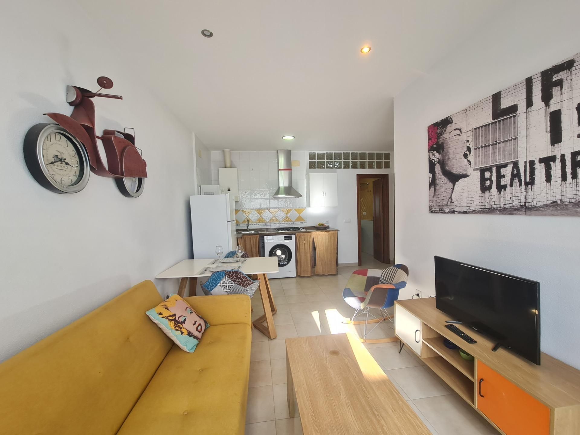 Sala de estar de Apartamento en venta en Conil de la Frontera con Terraza