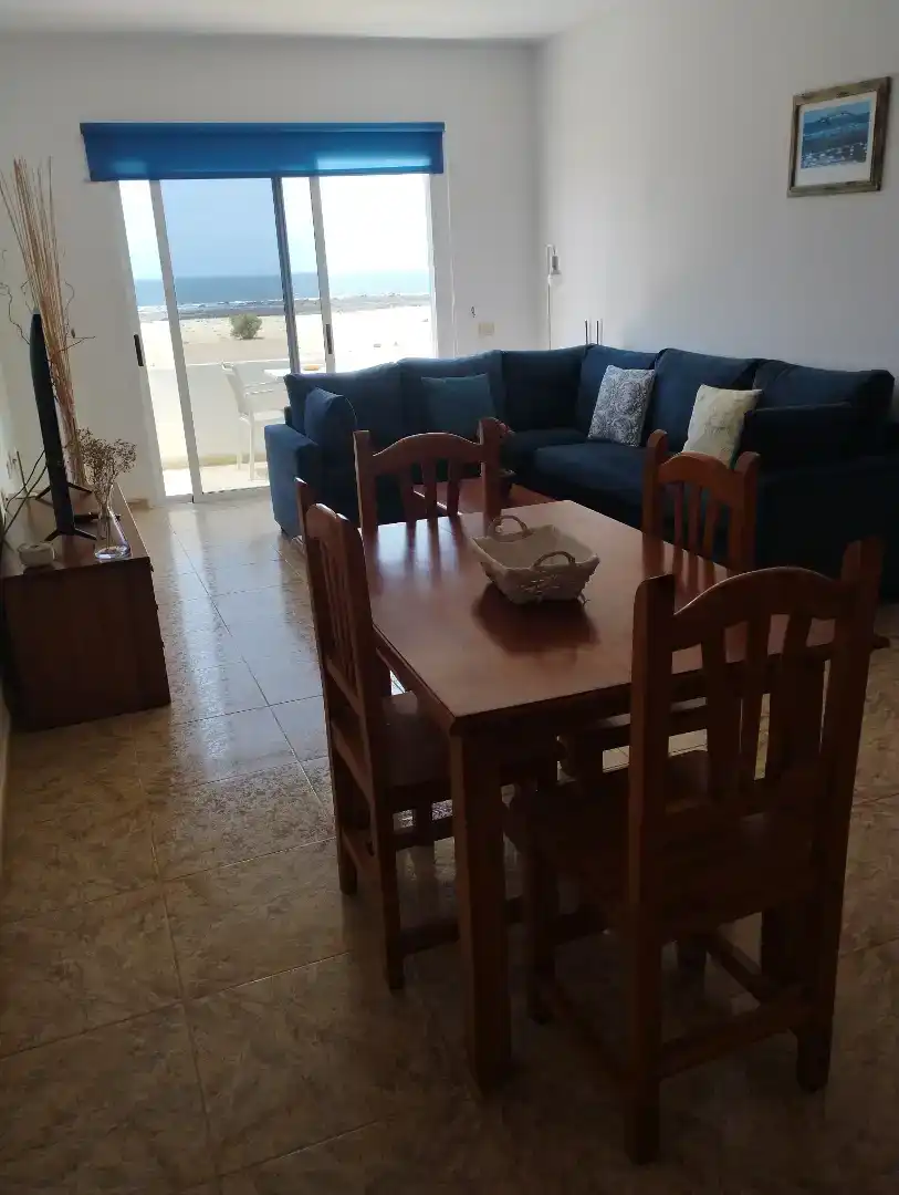 Living room of Flat for rent in La Oliva  with Furnished and Balcony