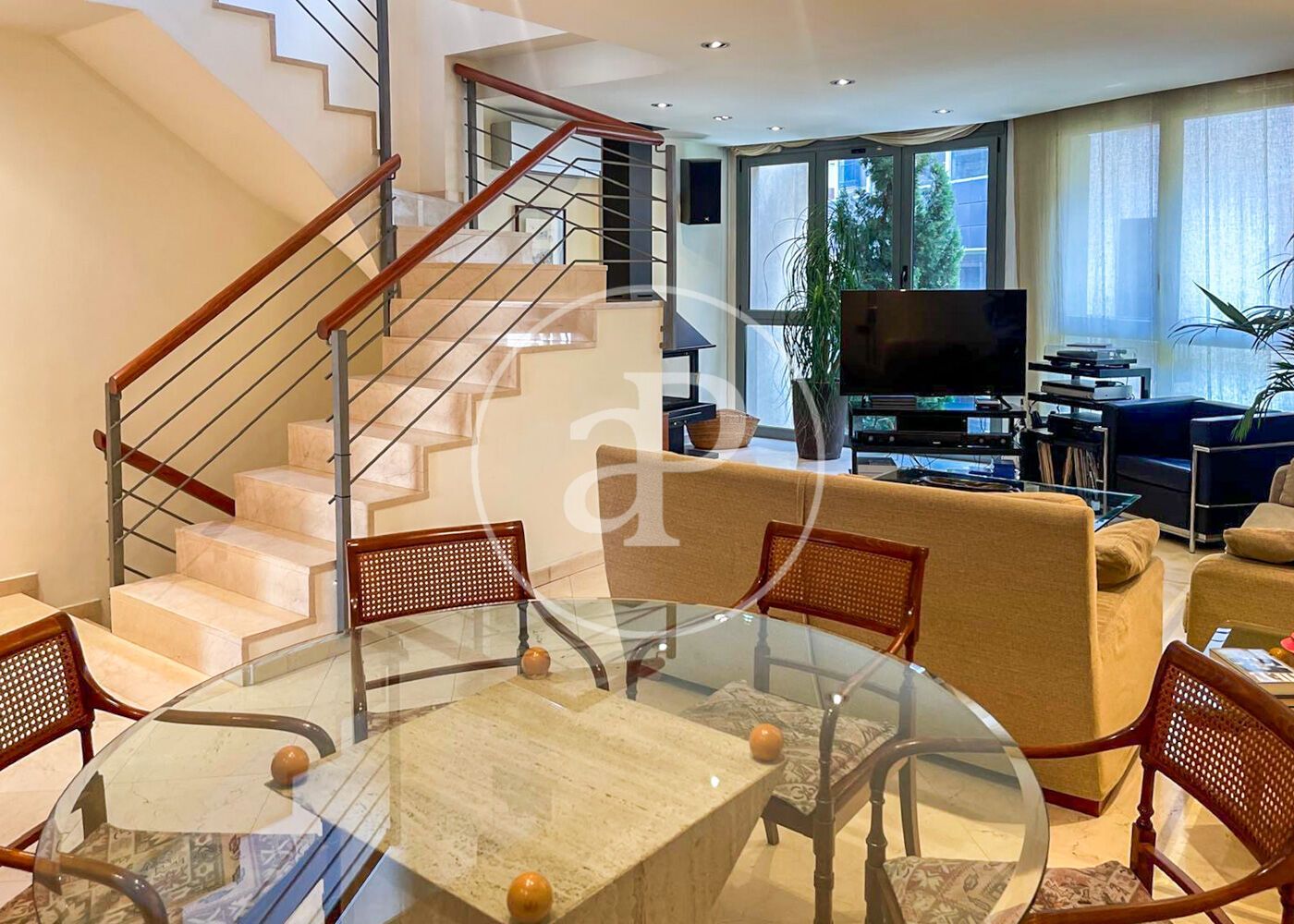 Sala d'estar de Casa o xalet de lloguer en  Barcelona Capital amb Aire condicionat, Calefacció i Terrassa