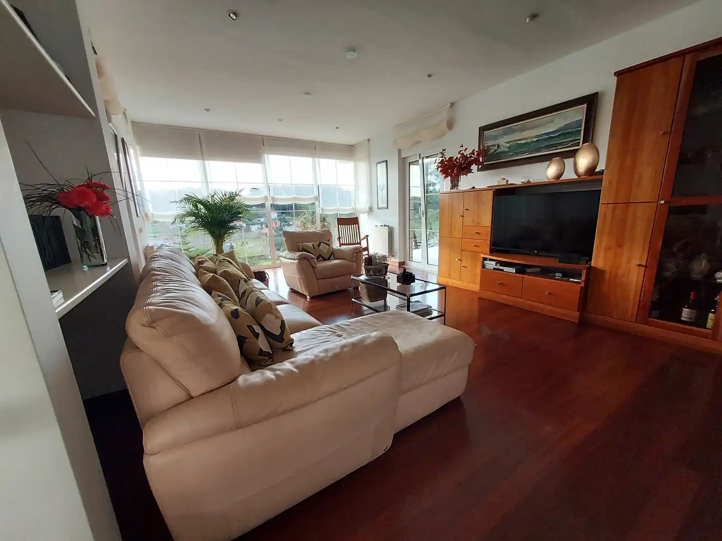 Living room of Houses for sale in Castrillón  with Heating, Private garden and Parquet flooring