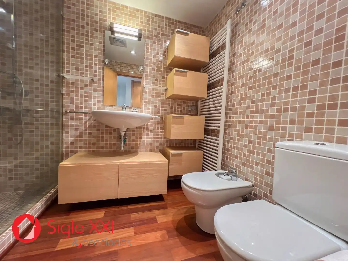 Badezimmer von Einfamilien-Reihenhaus zur Miete in Almazora / Almassora mit Klimaanlage, Heizung und Terrasse
