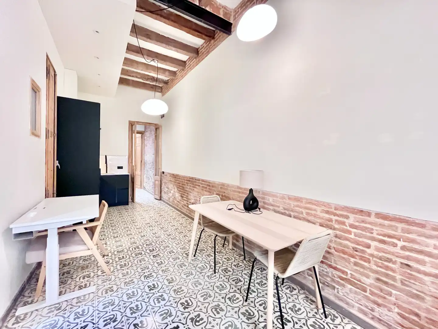 Dining room of Study for rent in Barcelona  with Air Conditioner, Heating and Terrace