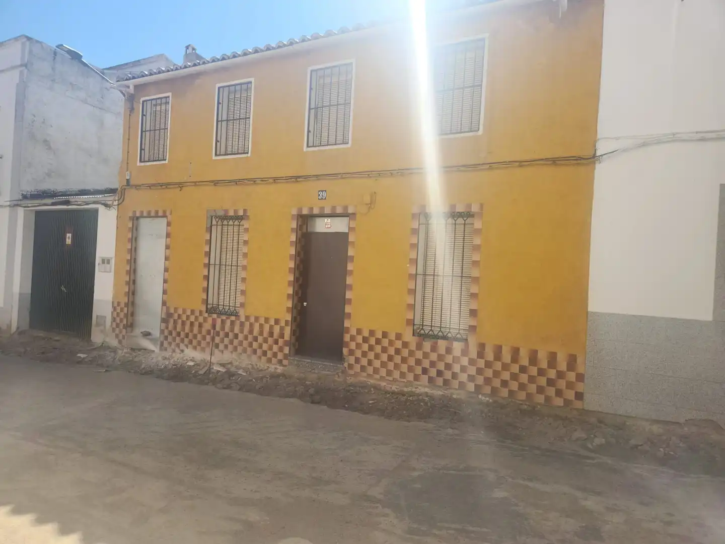 Vista exterior de Casa adosada en venta en Membrío, Cáceres