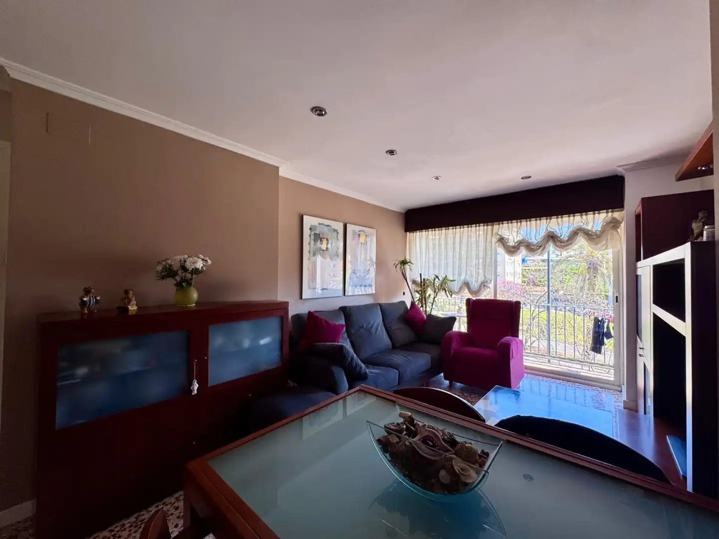Sala de estar de Piso en venta en Mataró con Terraza y Balcón