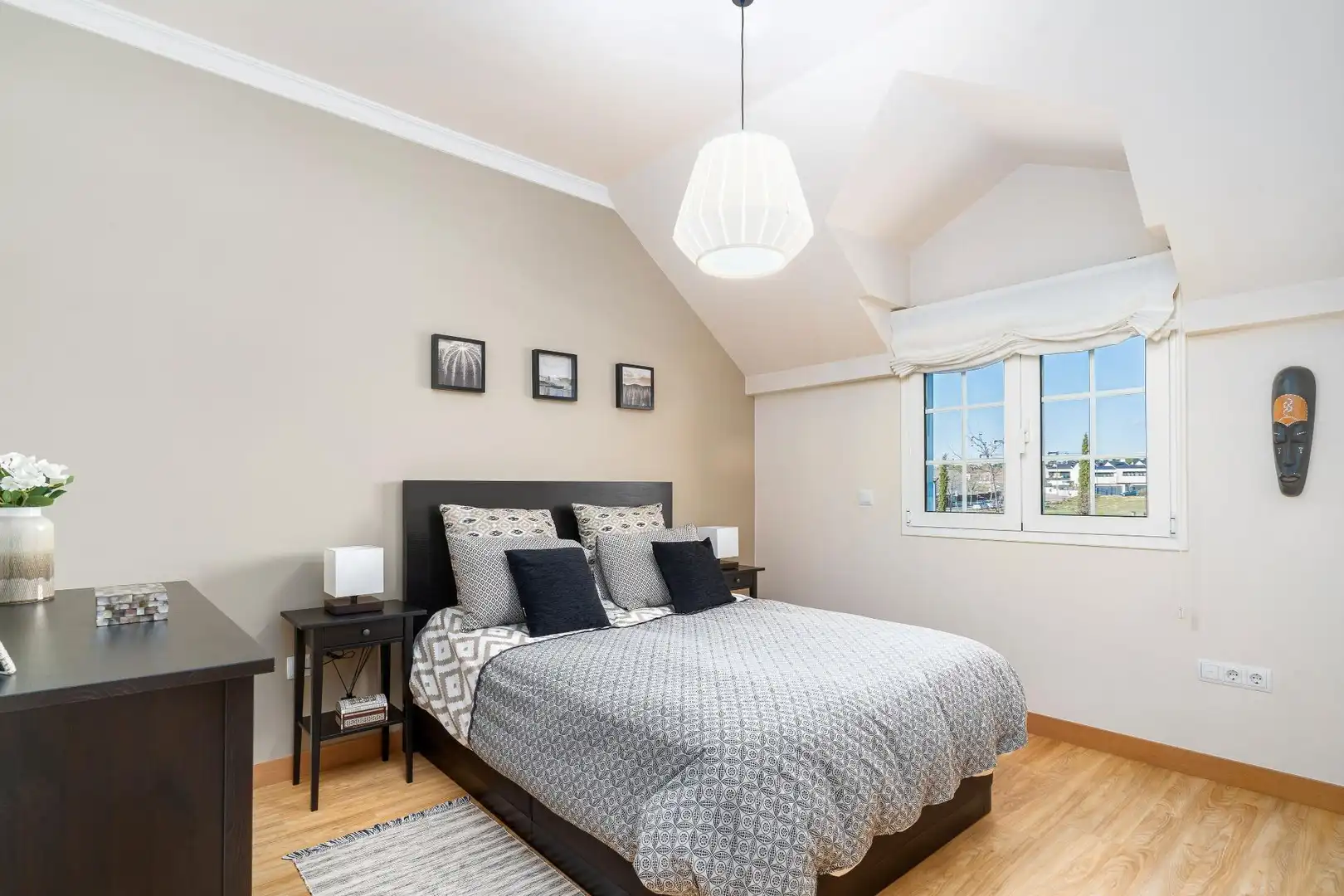 Bedroom of Detached homes for rent in Boadilla del Monte  with Air Conditioner, Heating and Private garden