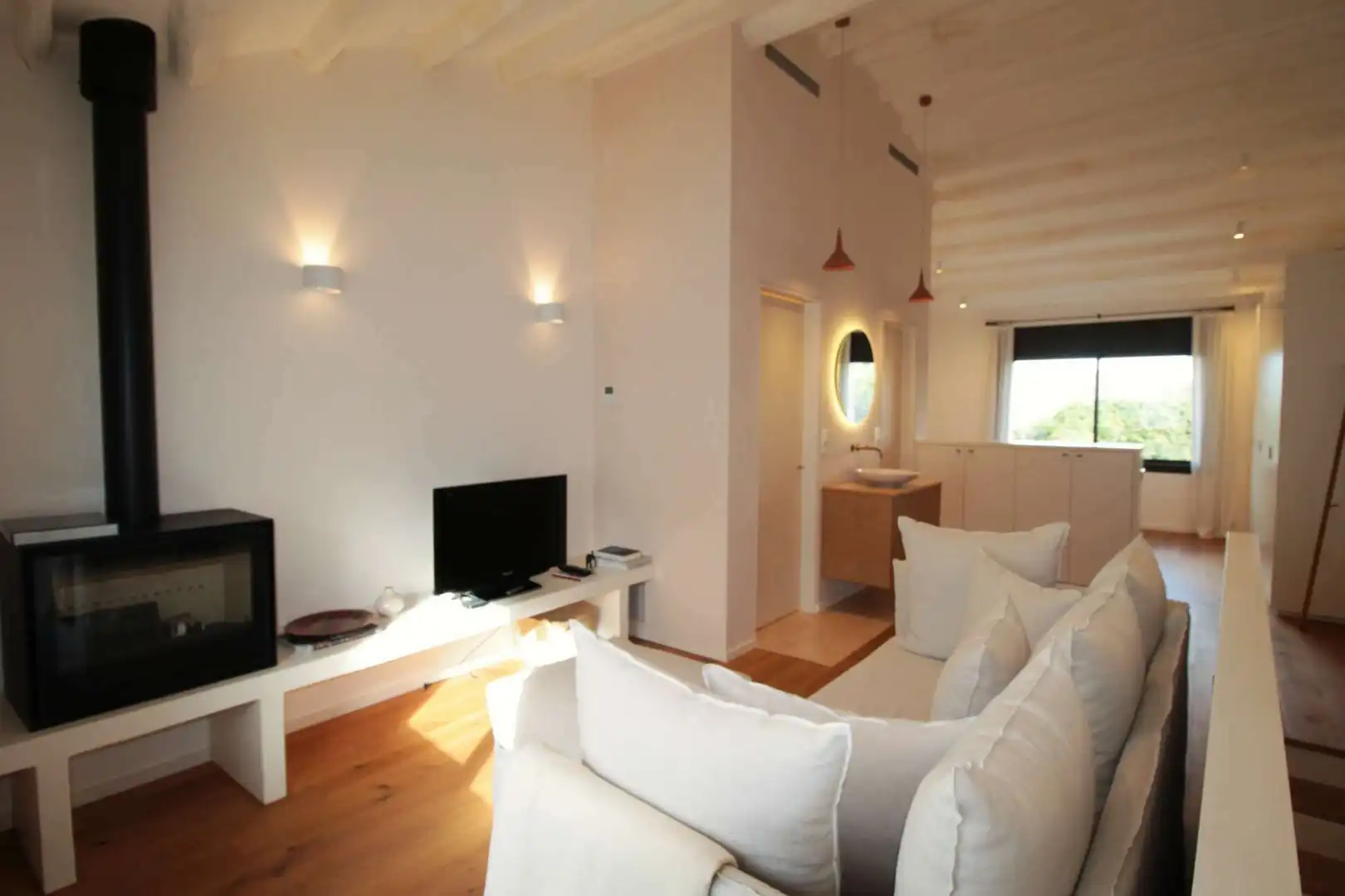 Sala de estar de Casa o chalet en venta en Vilajuïga con Aire acondicionado, Calefacción y Jardín privado