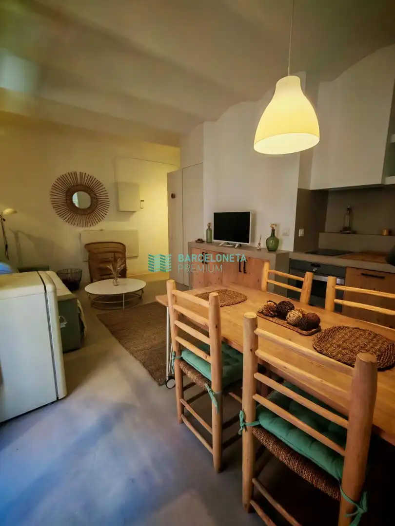 Wohnzimmer von Wohnung zur Miete in Barcelona mit Möbliert und Alarm