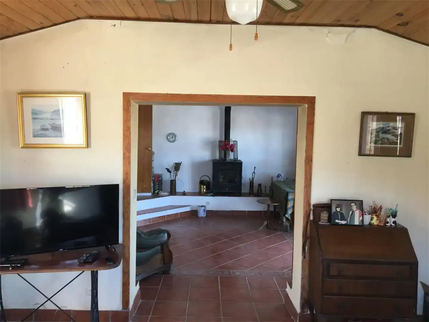 Sala d'estar de Finca rústica en venda en Málaga Capital amb Aire condicionat i Piscina