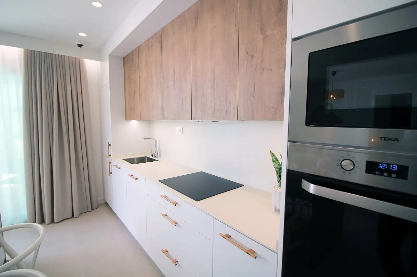 Cocina de Apartamento en venta en Pilar de la Horadada con Aire acondicionado, Jardín privado y Terraza