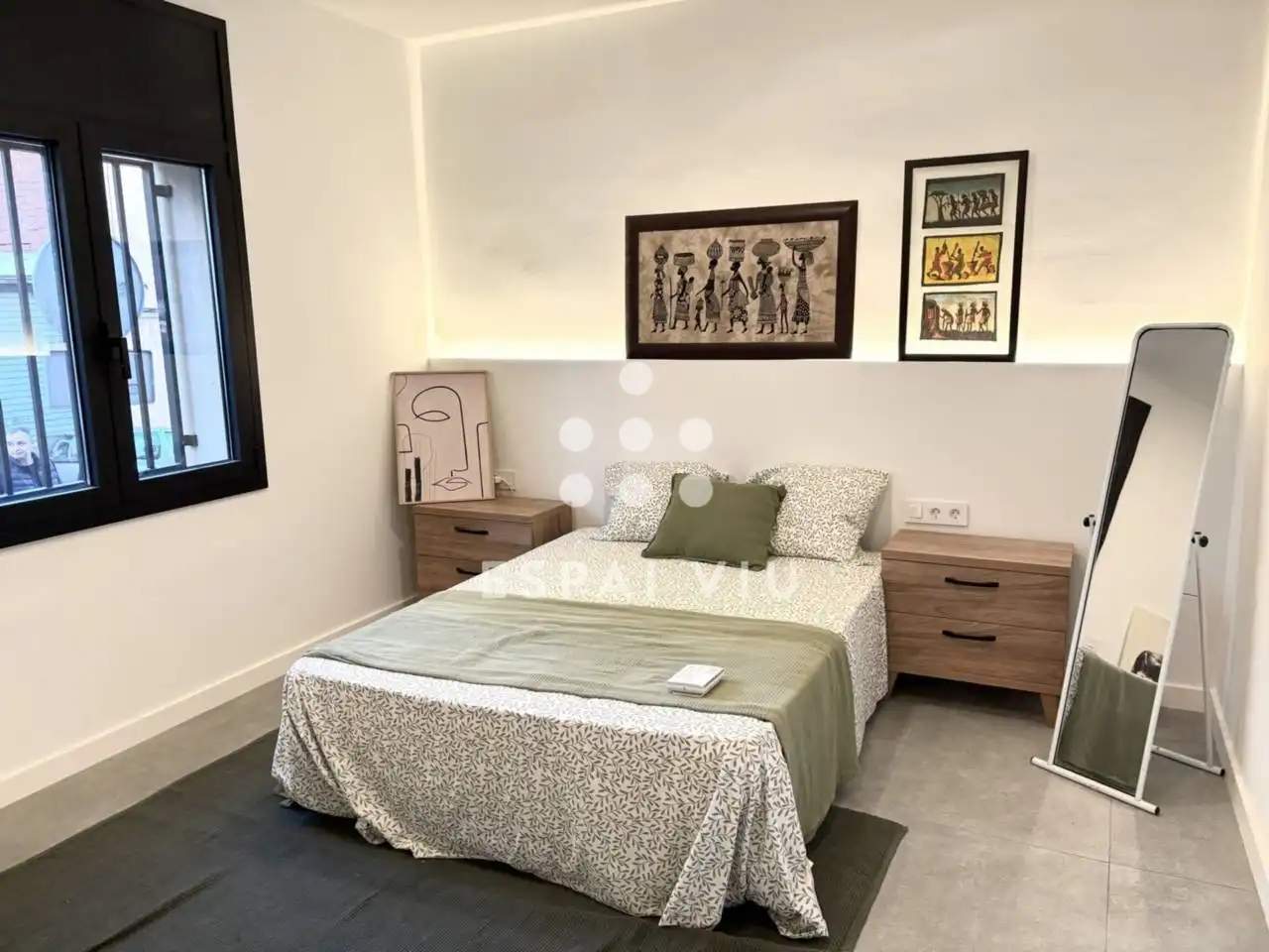 Schlafzimmer von Haus oder Chalet zum Verkauf in Terrassa mit Klimaanlage, Heizung und Privatgarten