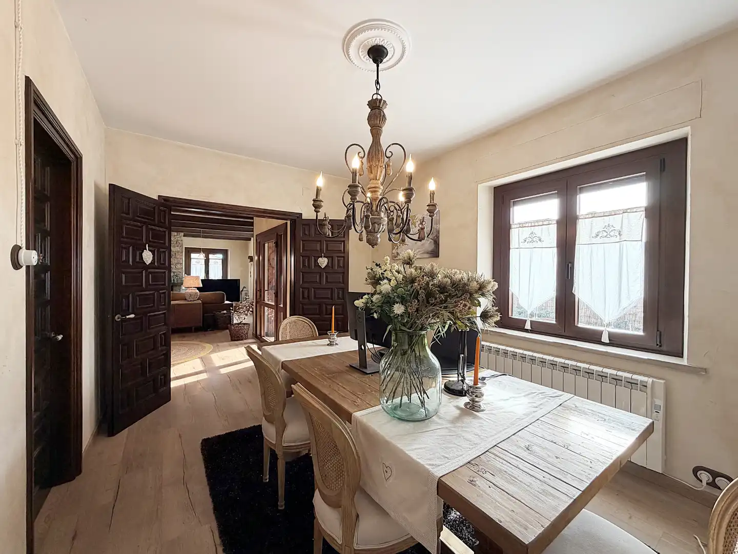 Comedor de Finca rústica en venta en Moià con Calefacción, Jardín privado y Parquet